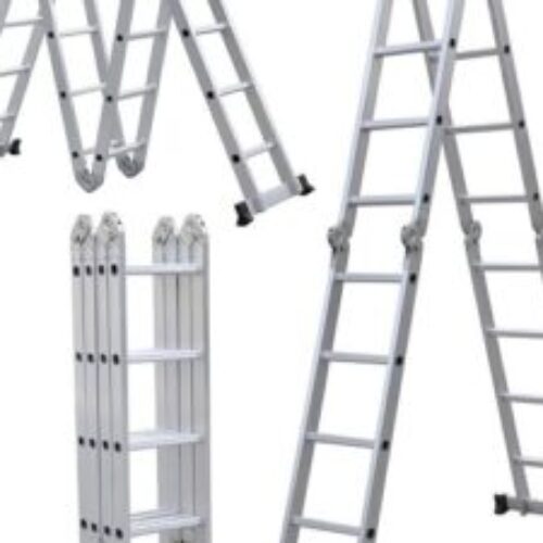 7.4m Telescopic Aluminum Ladder Double(3.7+3.7m)